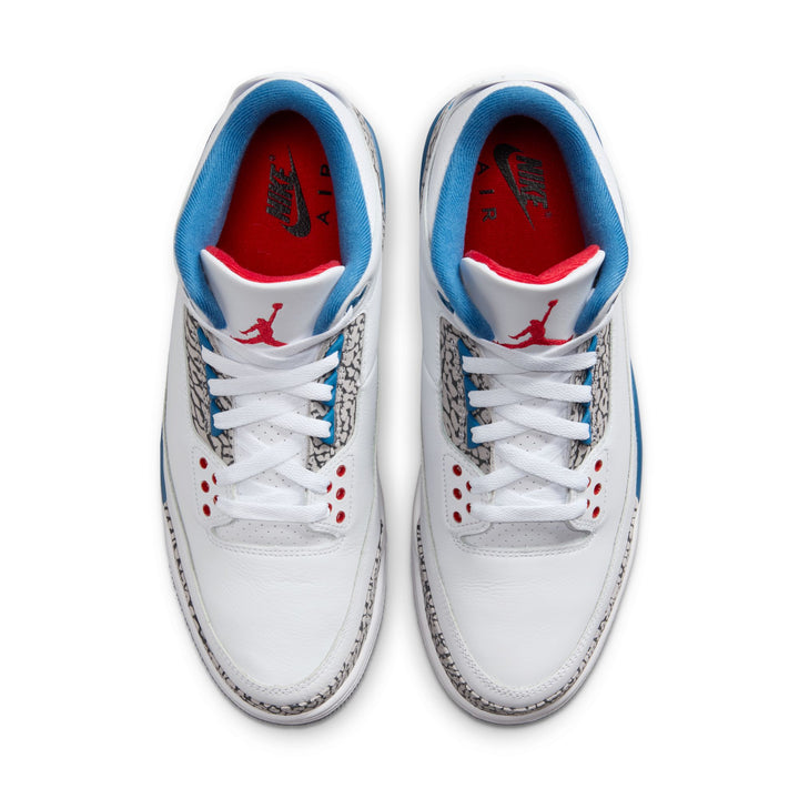 AIR JORDAN 3 RETRO OG IF4396-104 "TRUE BLUE" - WHITE/FIRE RED/TRUE BLUE