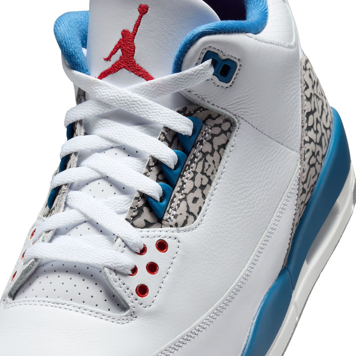 AIR JORDAN 3 RETRO OG IF4396-104 "TRUE BLUE" - WHITE/FIRE RED/TRUE BLUE