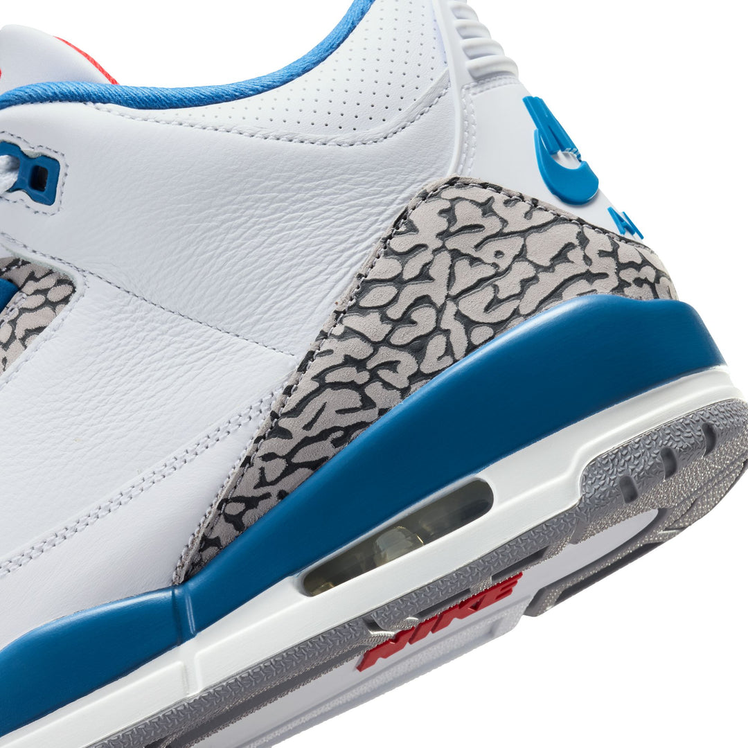 AIR JORDAN 3 RETRO OG IF4396-104 "TRUE BLUE" - WHITE/FIRE RED/TRUE BLUE