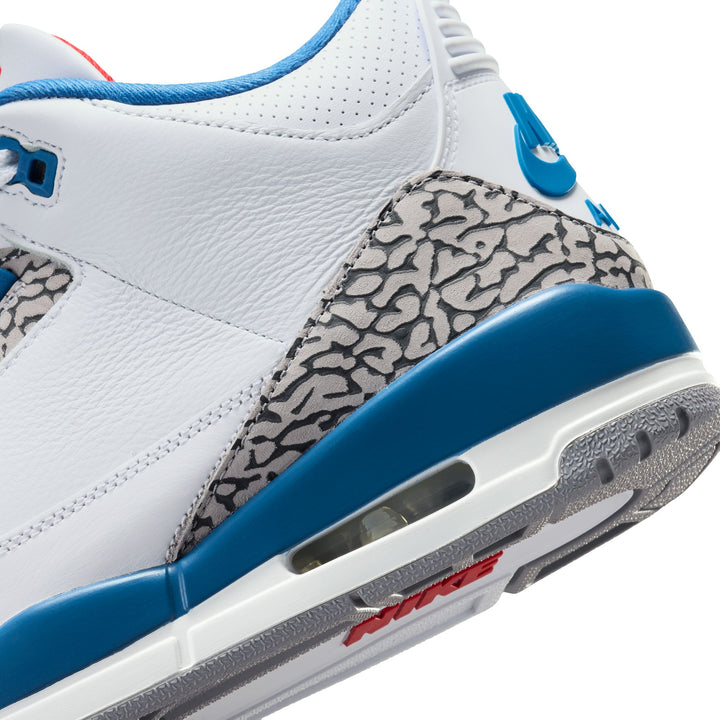 AIR JORDAN 3 RETRO OG IF4396-104 "TRUE BLUE" - WHITE/FIRE RED/TRUE BLUE