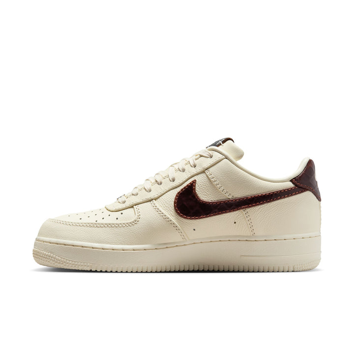 NIKE AIR FORCE 1 '07 IH7332-001 "SOFT PEARL/BROWN CROC" - SOFT PEARL/GHOST WHITE