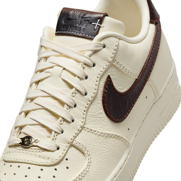 NIKE AIR FORCE 1 '07 IH7332-001 "SOFT PEARL/BROWN CROC" - SOFT PEARL/GHOST WHITE