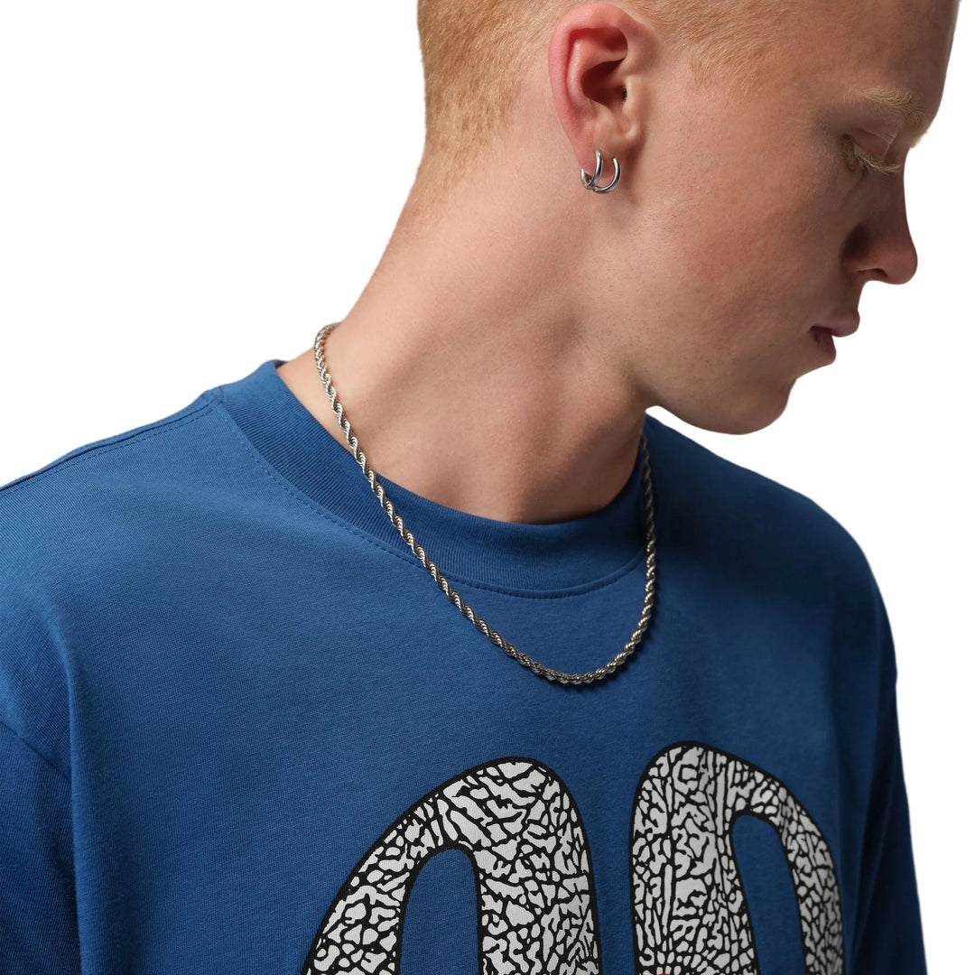 JORDAN BROOKLYN TEE IV5202-485 "TRUE BLUE" - TRUE BLUE