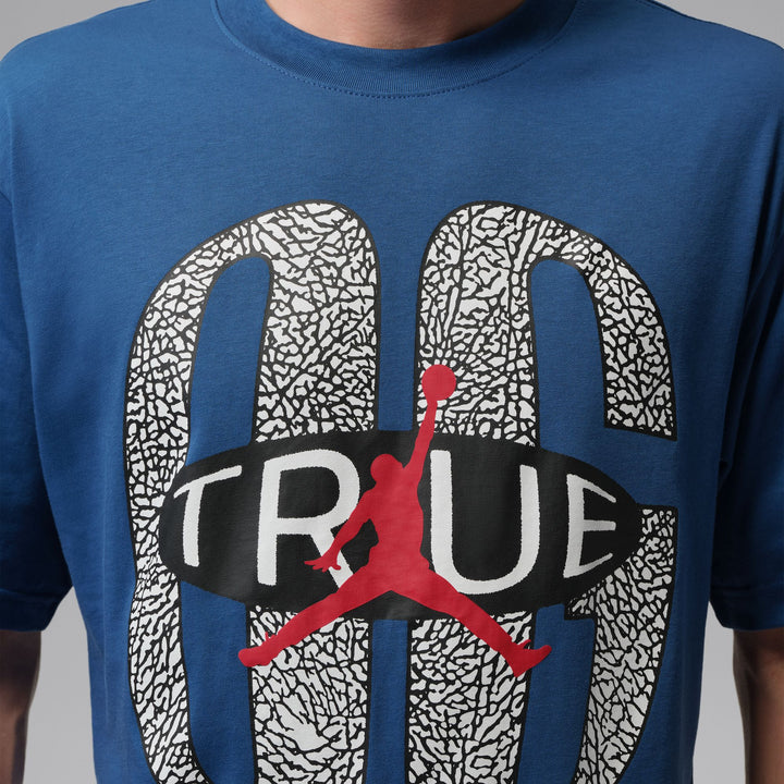 JORDAN BROOKLYN TEE IV5202-485 "TRUE BLUE" - TRUE BLUE