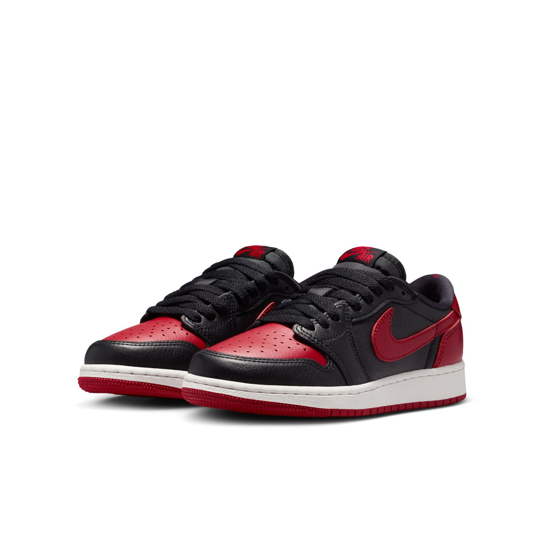 AIR JORDAN 1 RETRO LOW OG GS IW6277-001 "BANNED" - BLACK/ BLACK