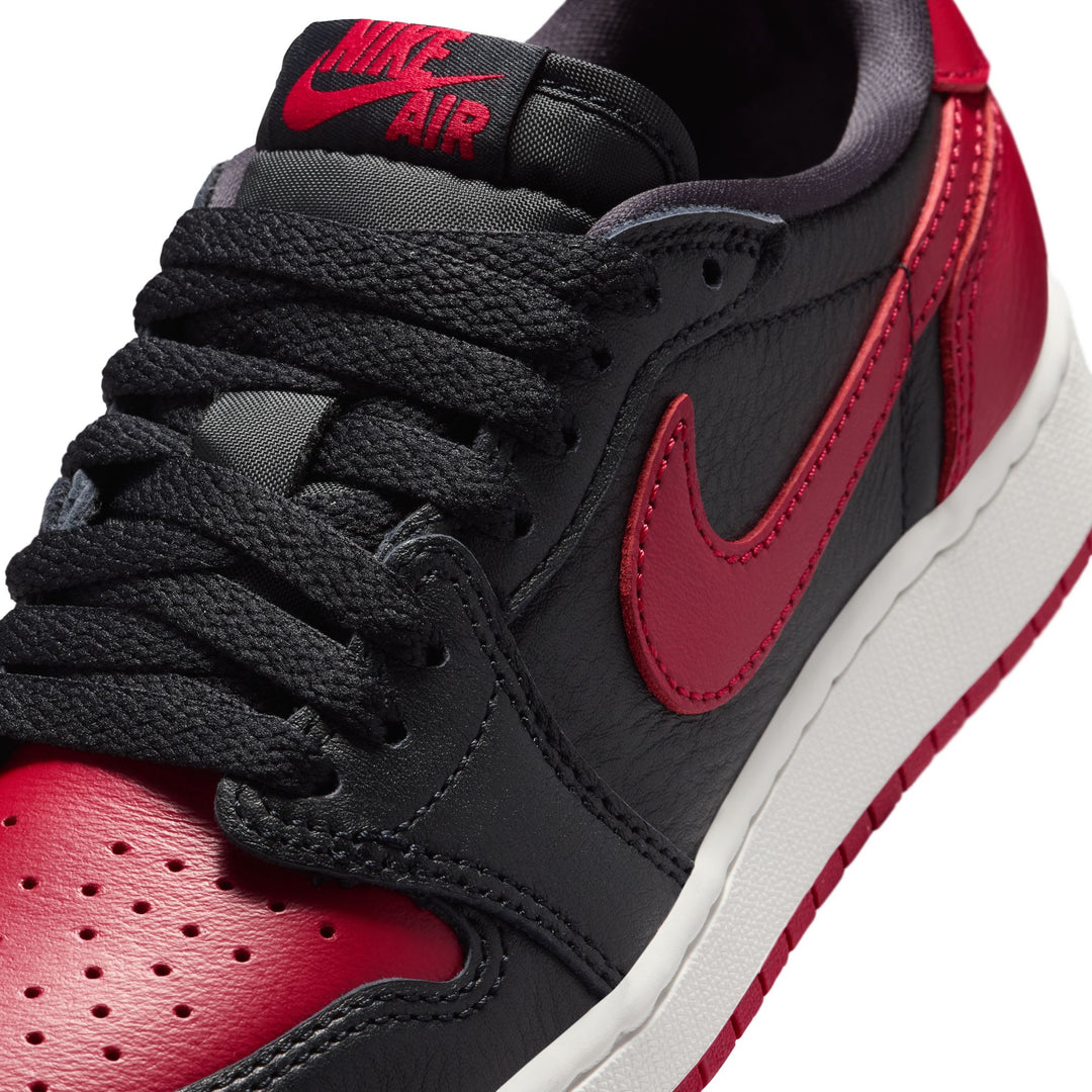 AIR JORDAN 1 RETRO LOW OG GS IW6277-001 "BANNED" - BLACK/ BLACK