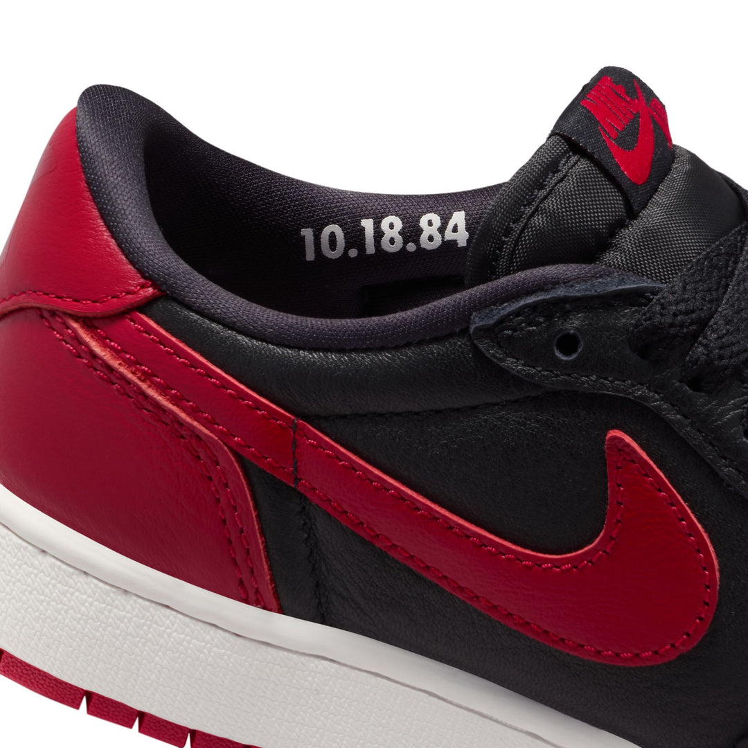 AIR JORDAN 1 RETRO LOW OG GS IW6277-001 "BANNED" - BLACK/ BLACK