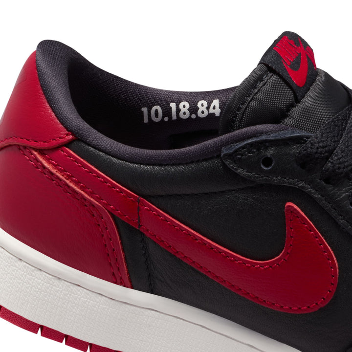 AIR JORDAN 1 RETRO LOW OG GS IW6277-001 "BANNED" - BLACK/ BLACK