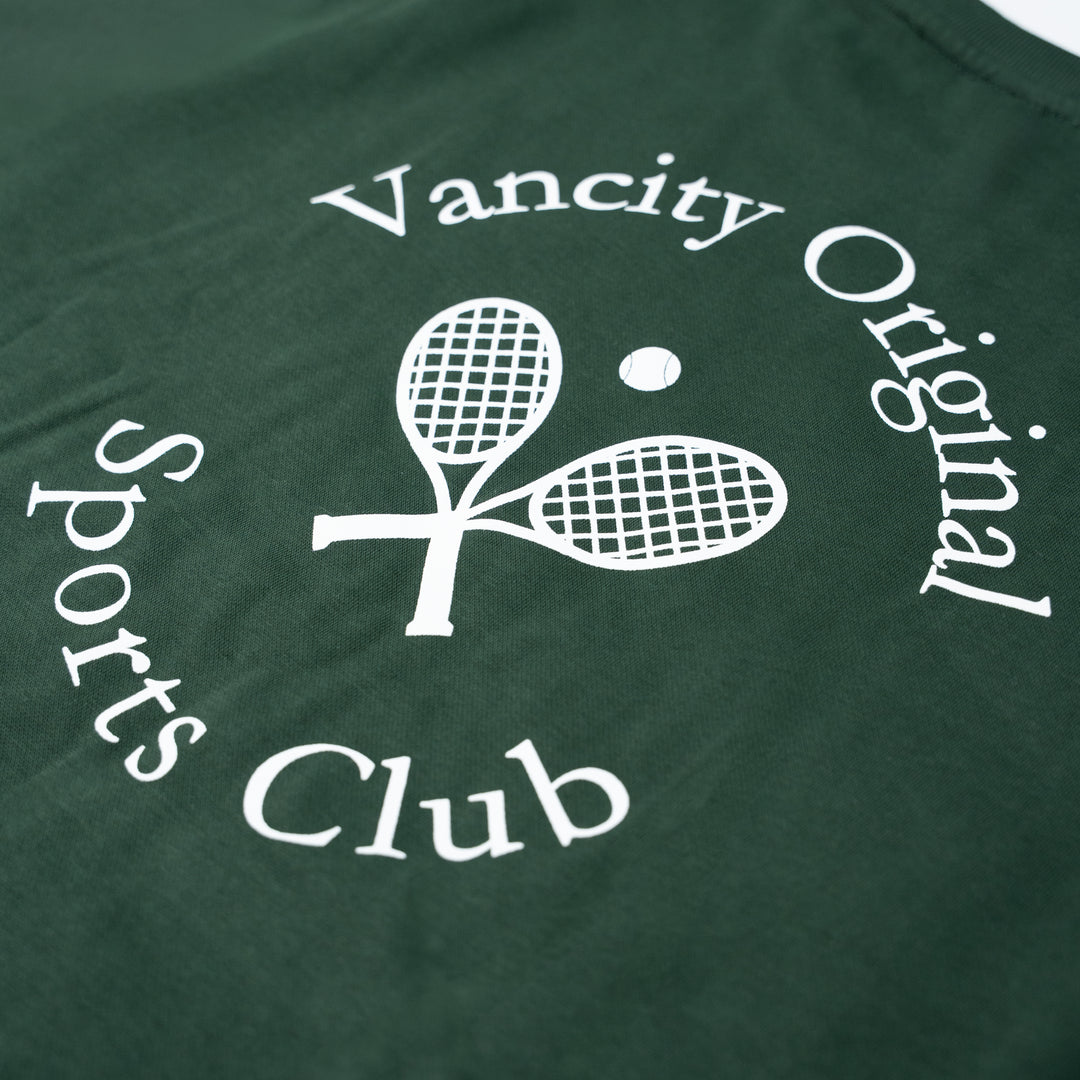 Vancity Sports Tennis Crewneck Sweatshirt - Forrest Green