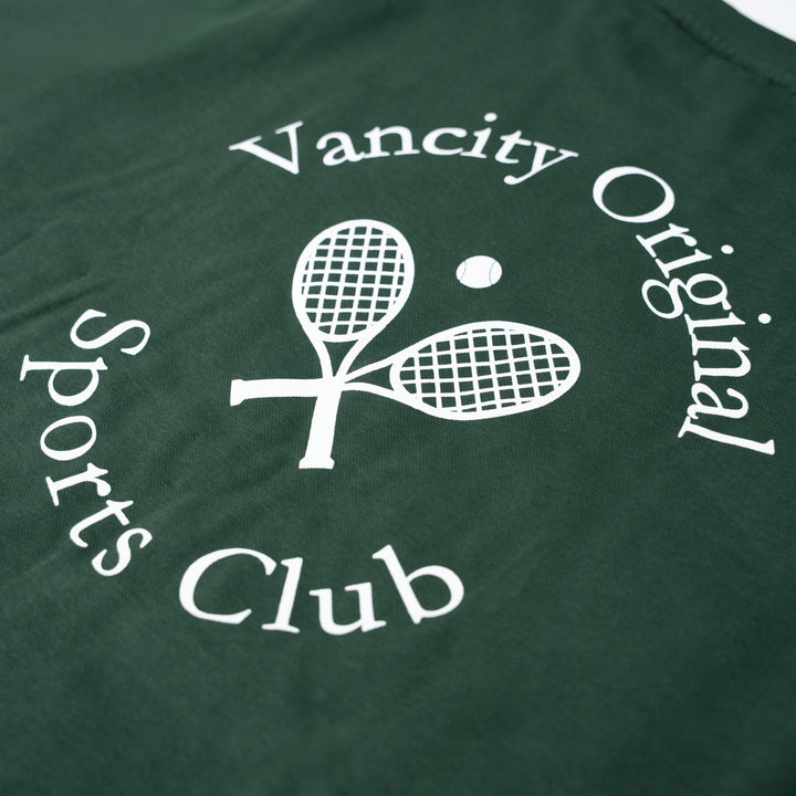 Vancity Sports Tennis Crewneck Sweatshirt - Forrest Green
