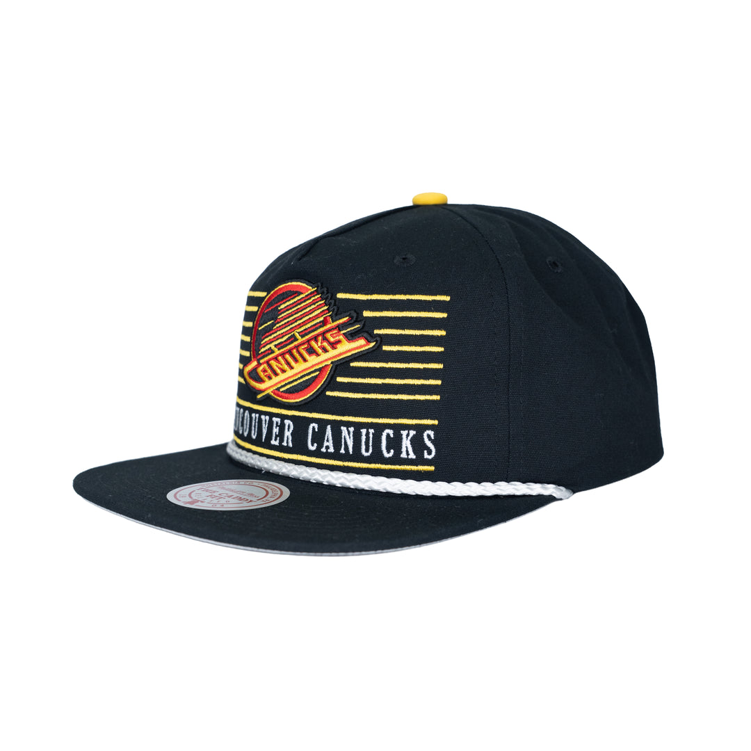 MITCHELL & NESS NHL CANUCKS ASCEND CAP- BLACK