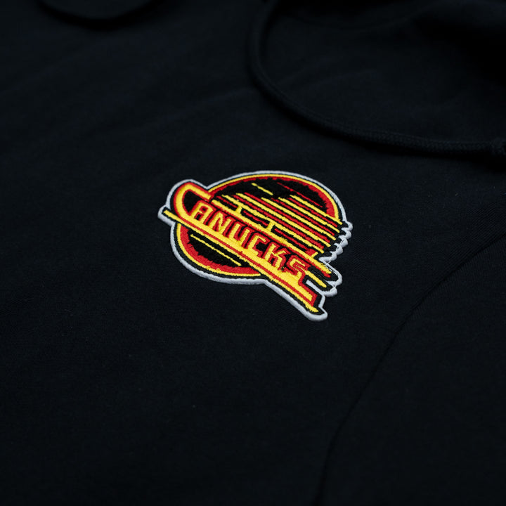 MITCHELL & NESS NHL CANUCKS STANDARD PATCH HOOD - BLACK