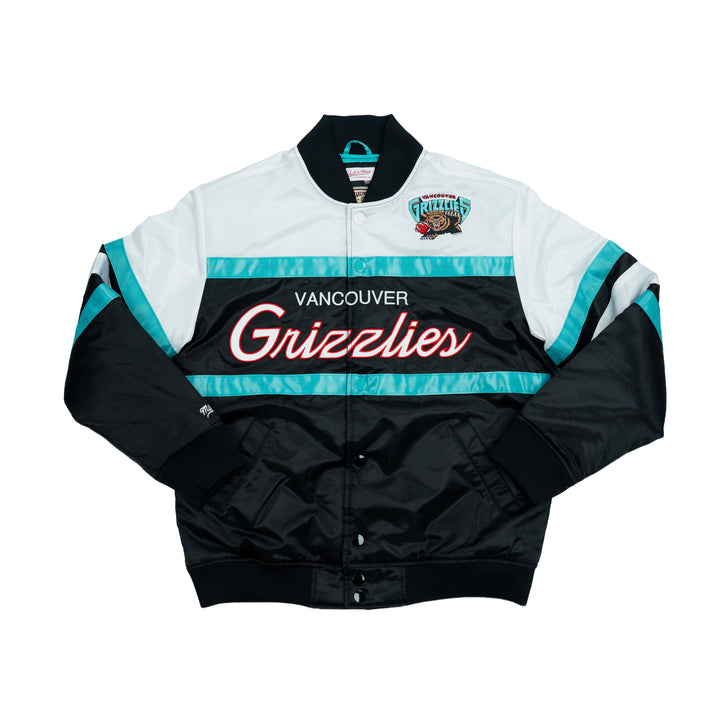 MITCHELL & NESS NBA GRIZZLIES LIGHTWEIGHT JACKET - BLACK/WHITE/TEAL