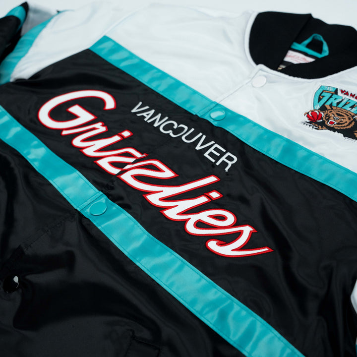 MITCHELL & NESS NBA GRIZZLIES LIGHTWEIGHT JACKET - BLACK/WHITE/TEAL