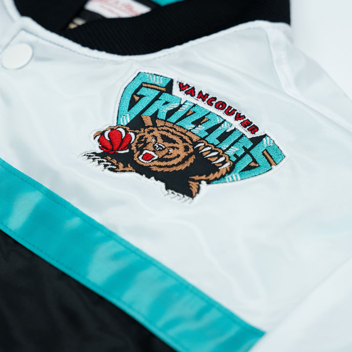 MITCHELL & NESS NBA GRIZZLIES LIGHTWEIGHT JACKET - BLACK/WHITE/TEAL