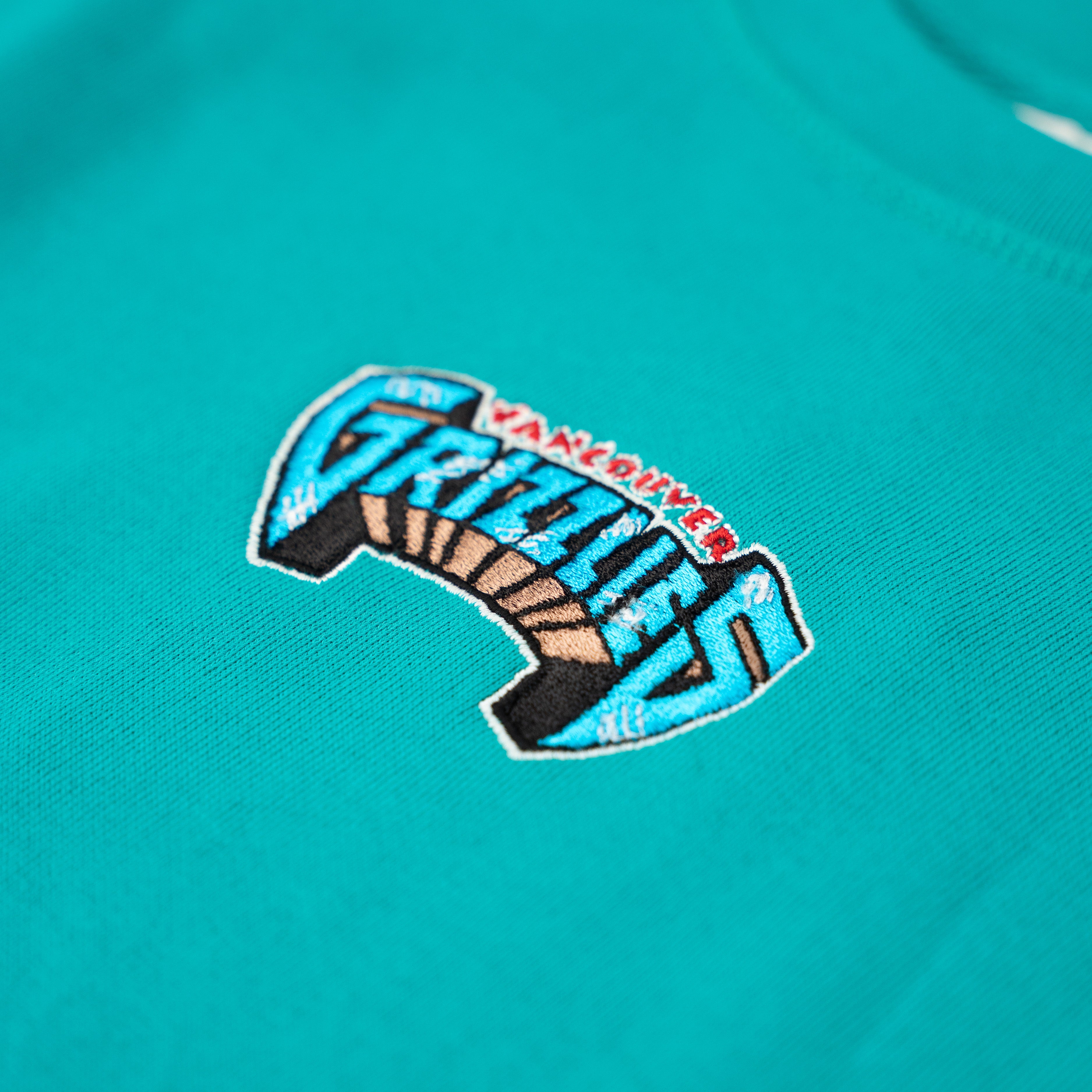 MITCHELL AND NESS NBA GRIZZLIES BIG SLEEVE CREWNECK - TEAL – Dipt