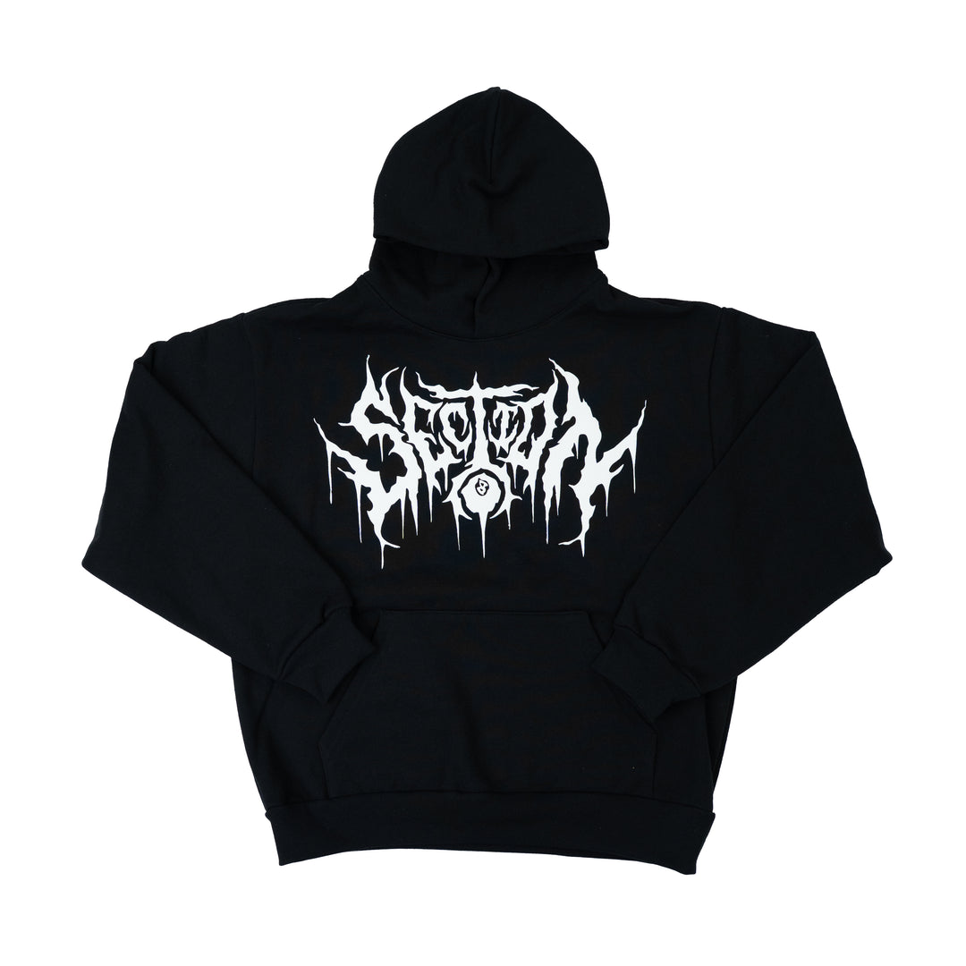 SECTION 8 DRIP LOGO HOOD - BLACK