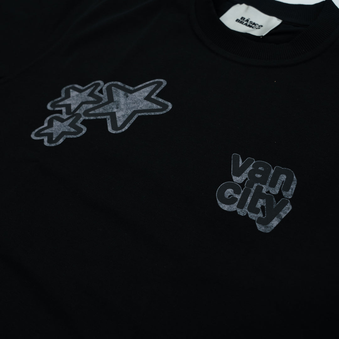 Basico Branco for Vancity - S/S Star Tee - Black