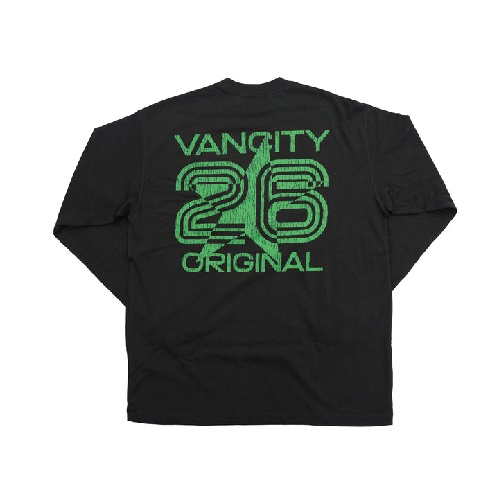 Basico Branco for Vancity - L/S Soccer Tee - Washed Black
