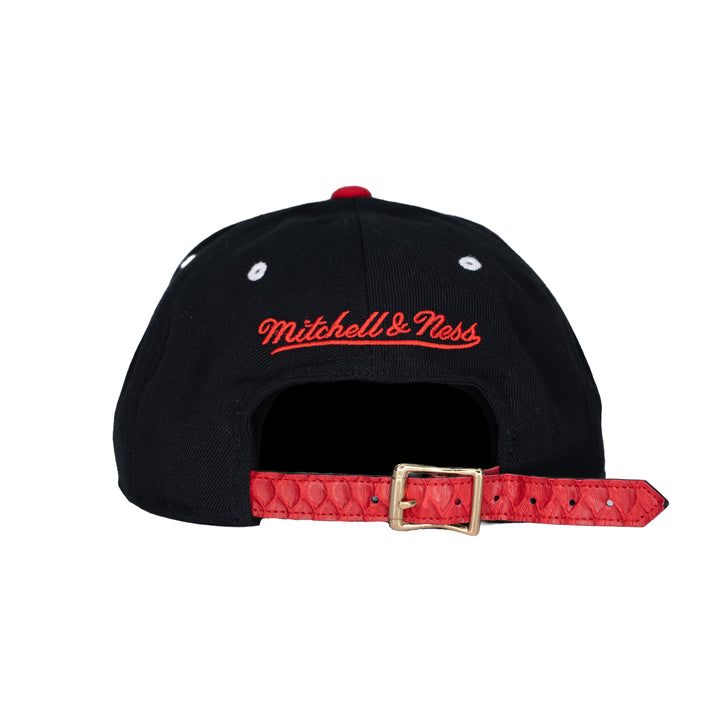 Originals UnDMC Mitchell&Ness Red Python Visor Strapback Cap 1 of 1