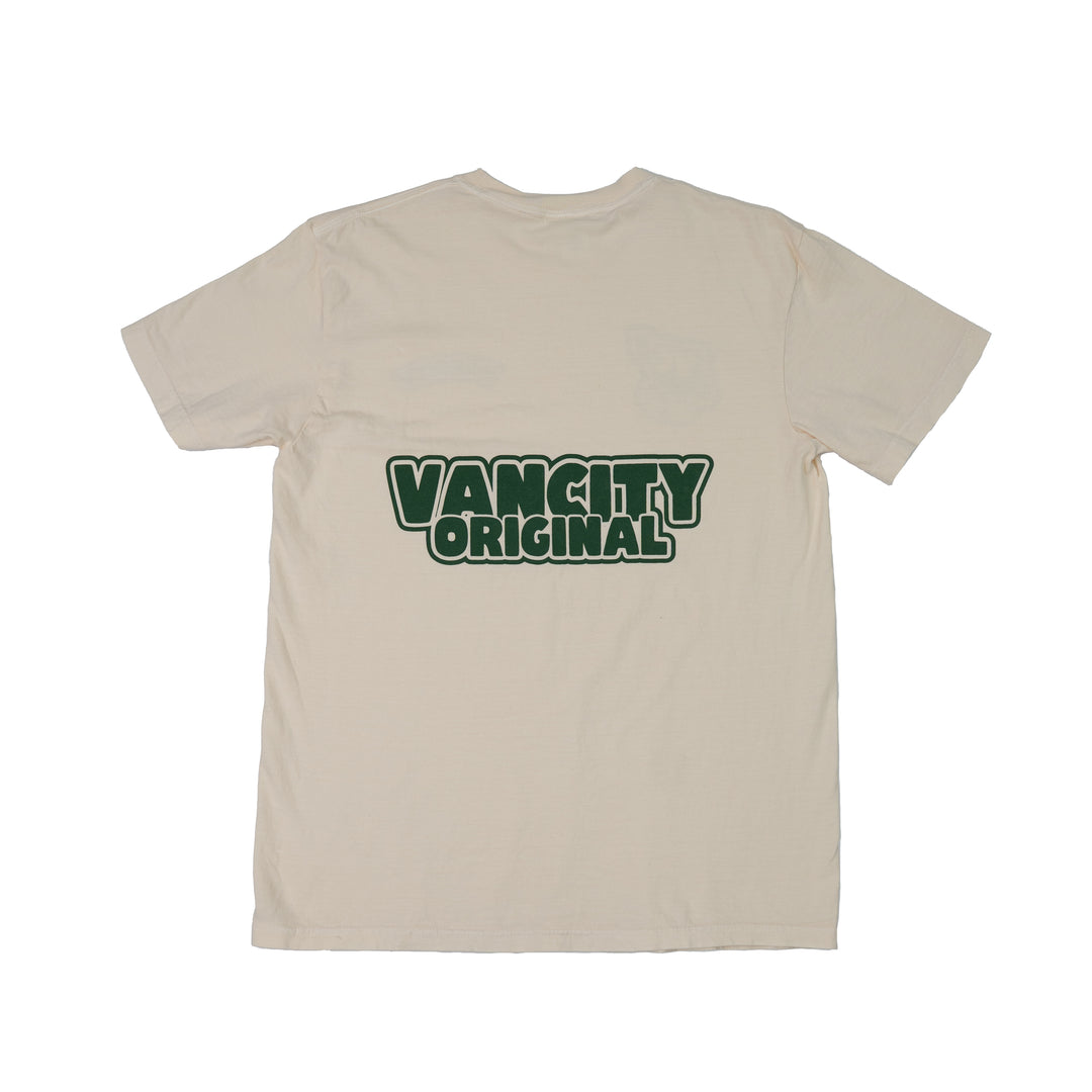 VC Peace Cream Team Tee - Cream/Forrest Green
