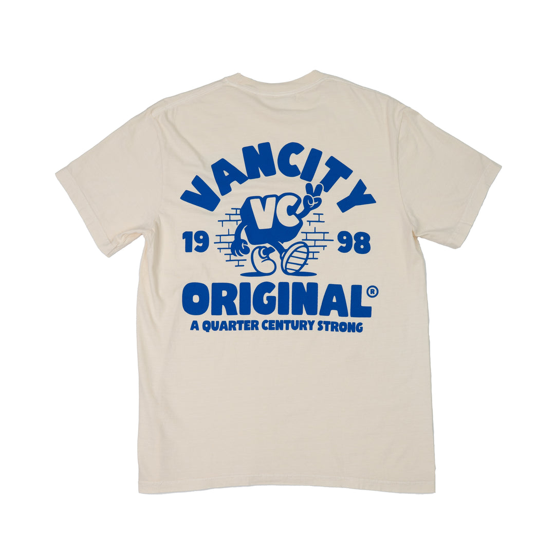 VC Peace Cream Team Tee - Cream/Royal Blue