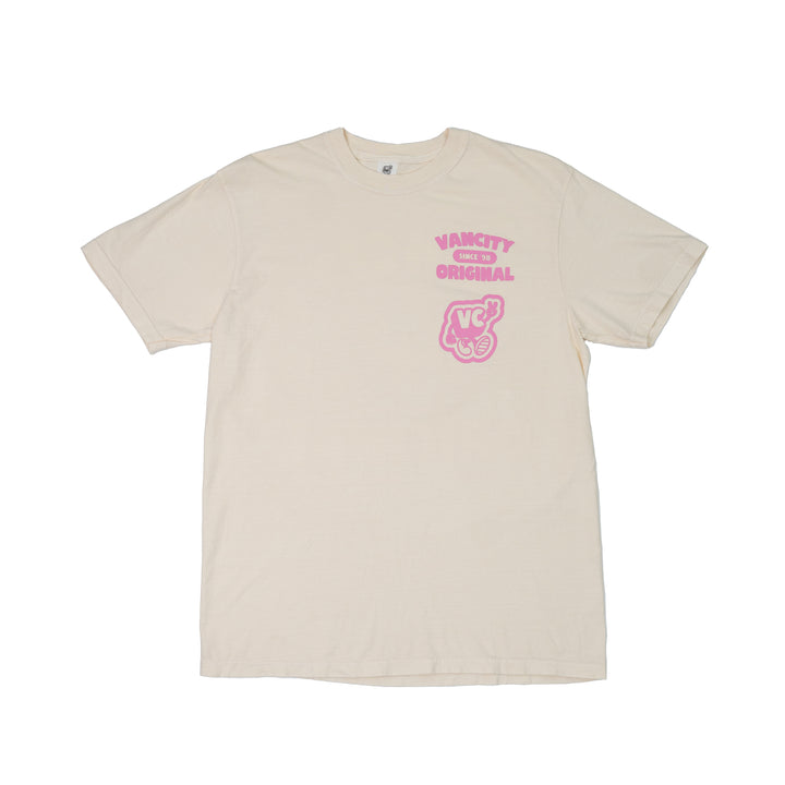 VC Peace Cream Team Tee - Cream/Pink