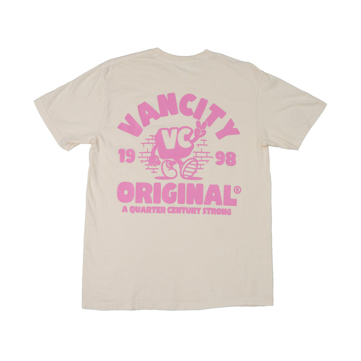 VC Peace Cream Team Tee - Cream/Pink
