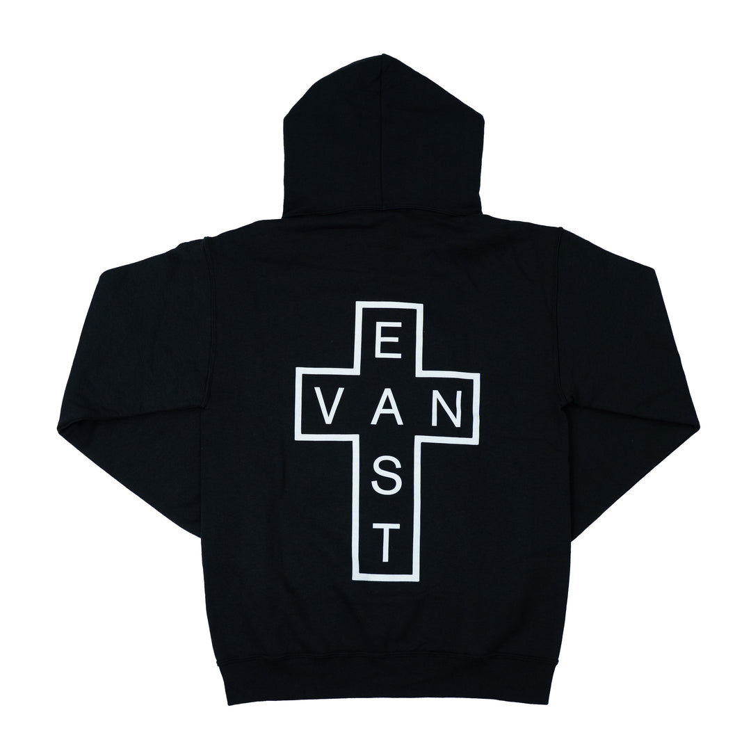 EAST VAN DOUBLE CROSS HOOD - BLACK