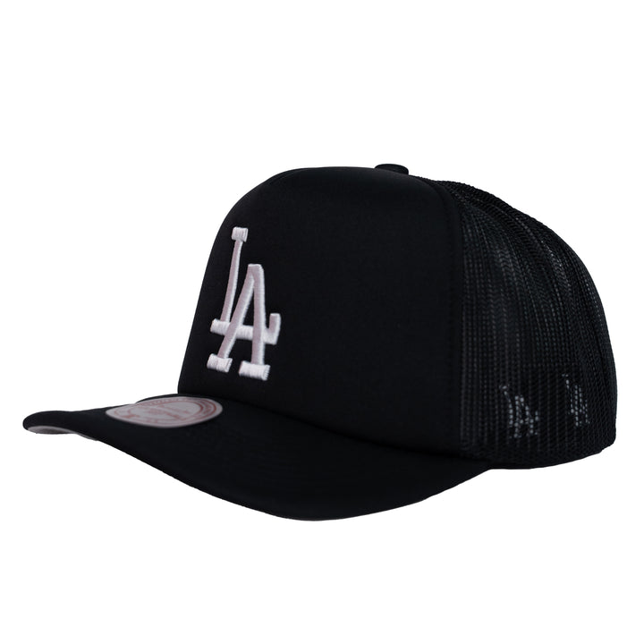 MITCHELL AND NESS MLB DODGER HIDDEN TRUCKER - BLACK