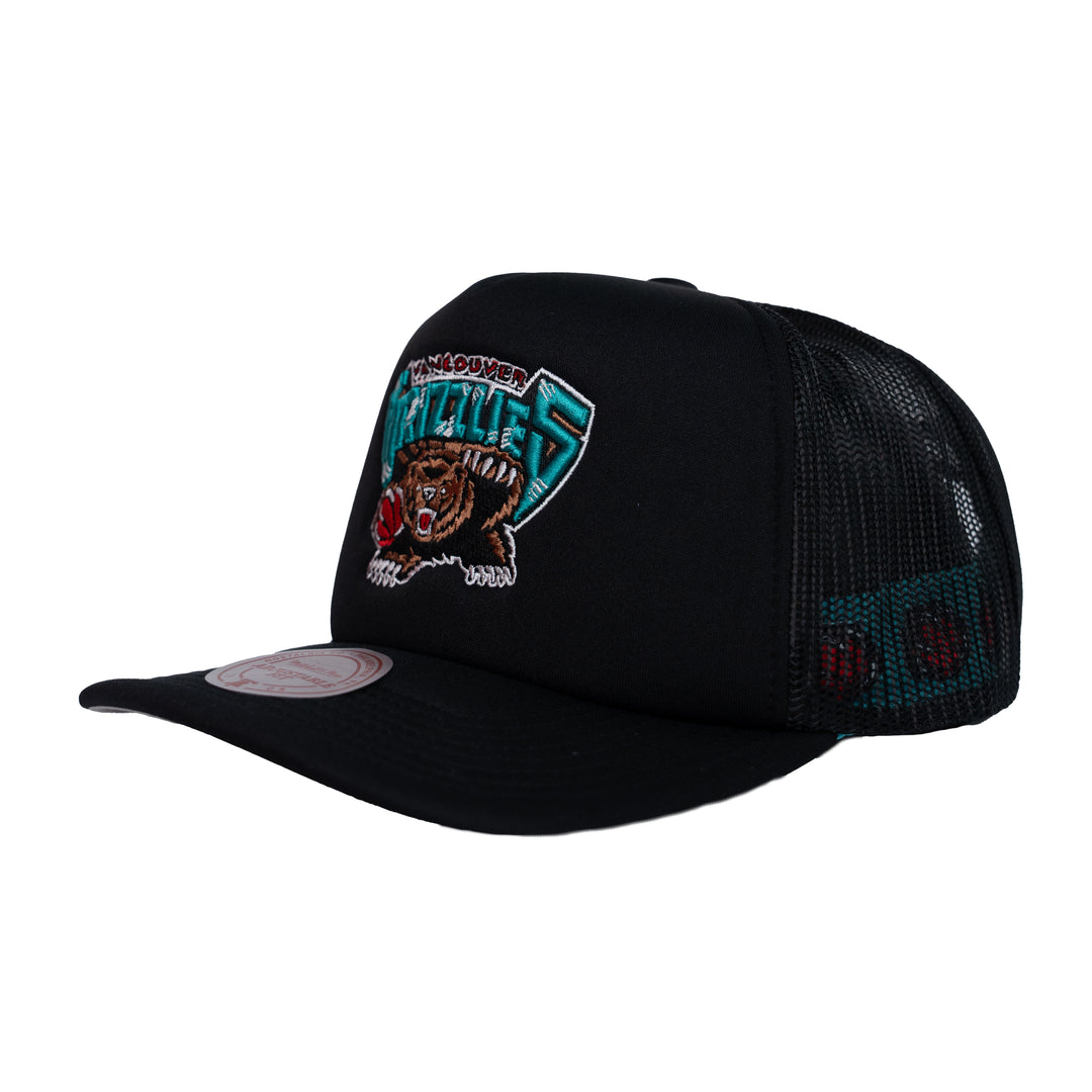 MITCHELL AND NESS NBA GRIZZLIES HIDDEN TRUCKER - BLACK