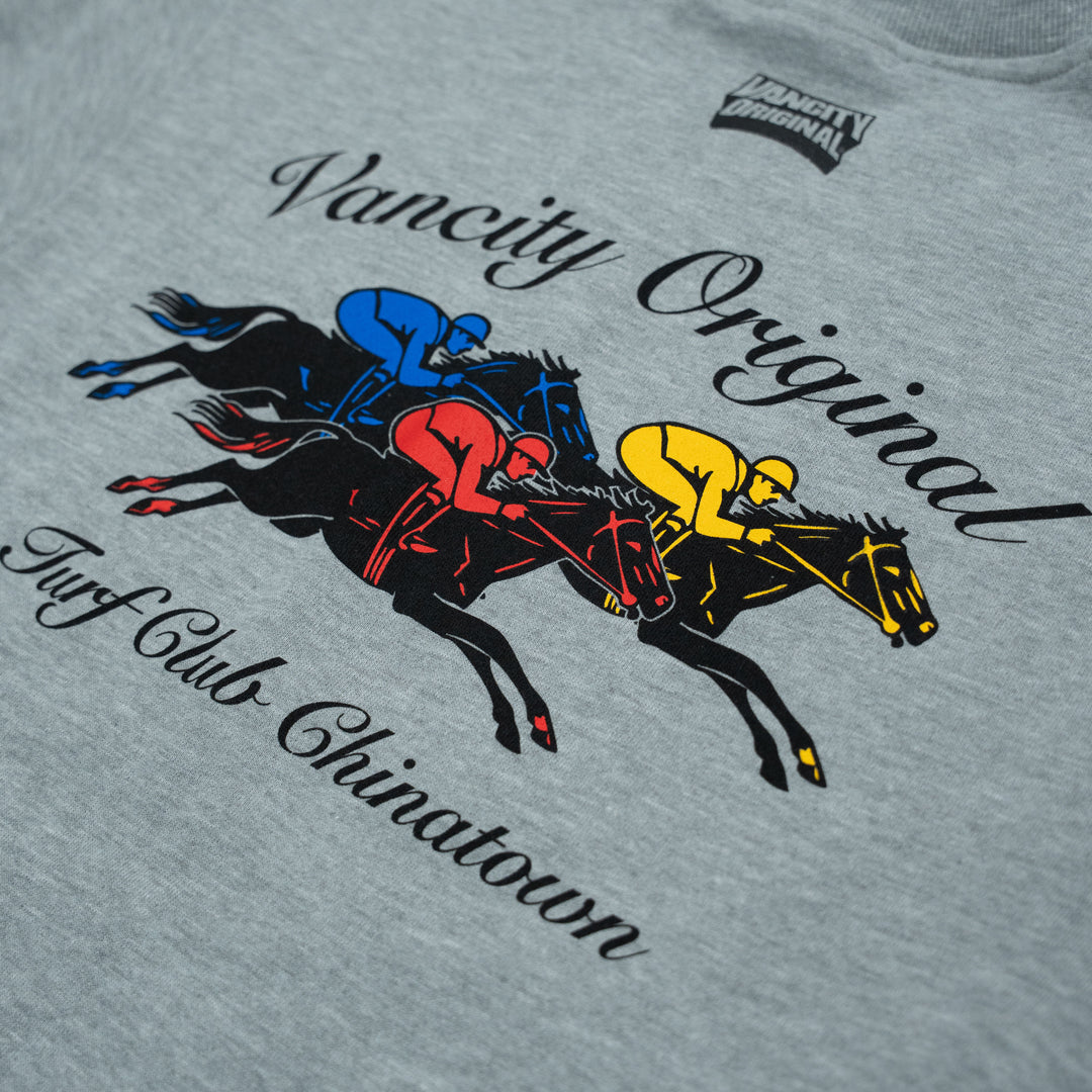 Vancity Chinatown Turf Club Crewneck Sweatshirt - Athletic Grey
