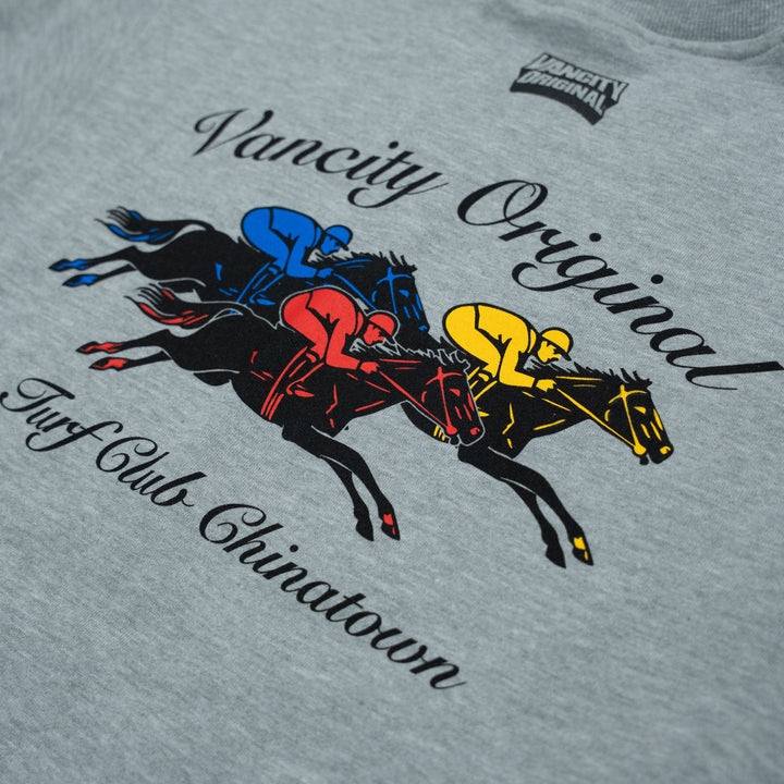 Vancity Chinatown Turf Club Crewneck Sweatshirt - Athletic Grey