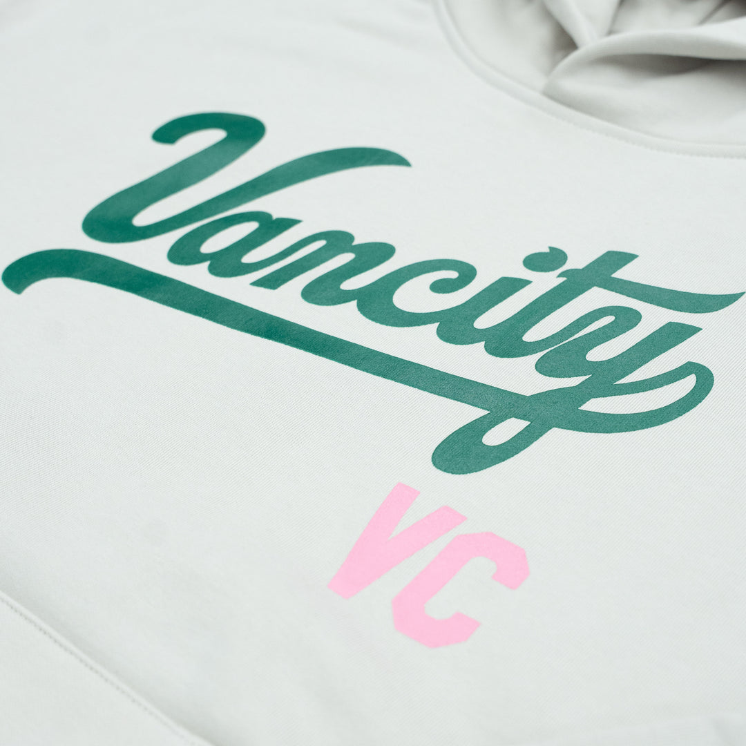 Vancity Heavyweight EL EH! Hoodie - CREAM TEAM/GREEN-PINK
