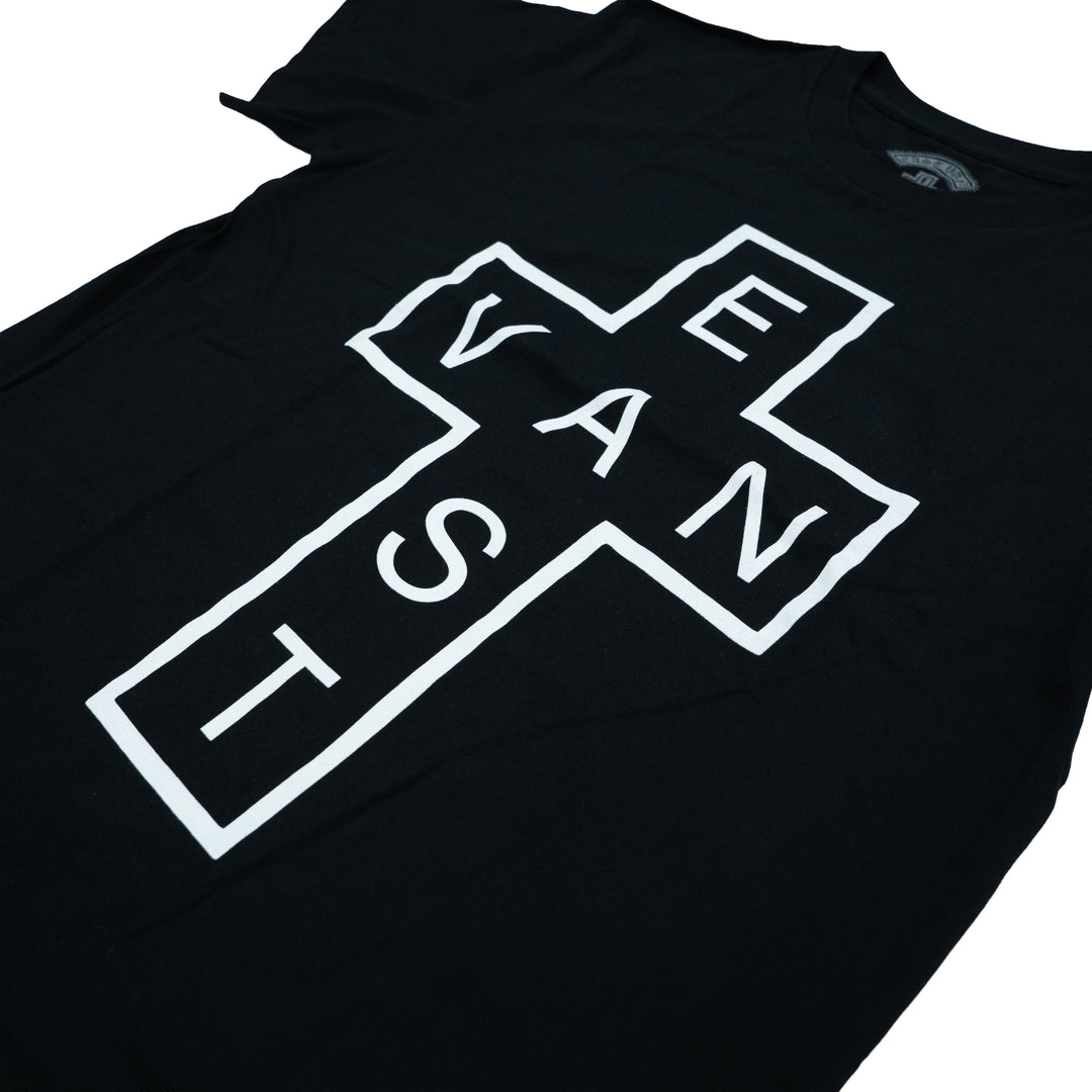 T-SHIRT À CROIX AVANT EAST VAN - NOIR
