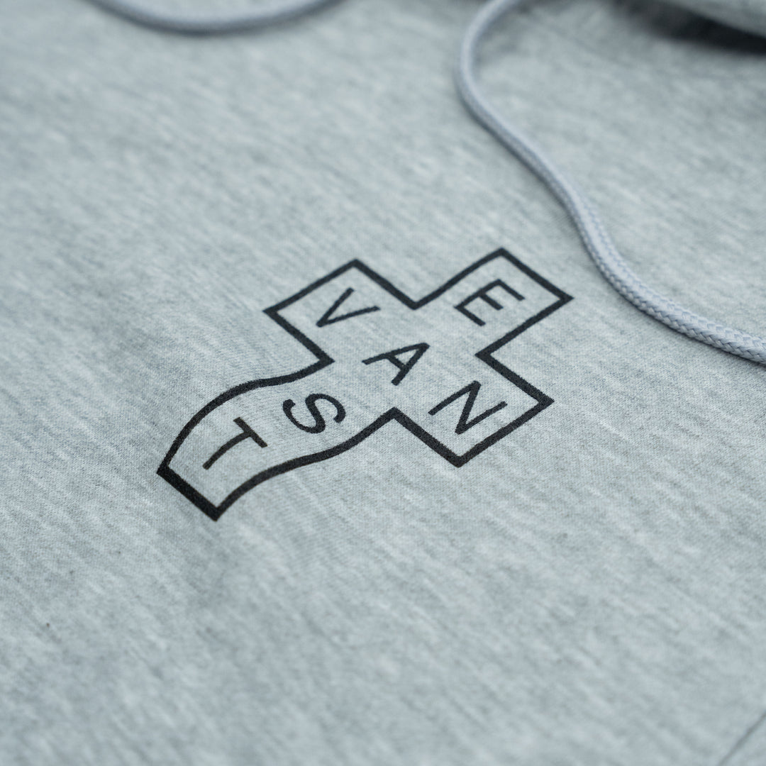East Van Double Cross Hoodie - Grey