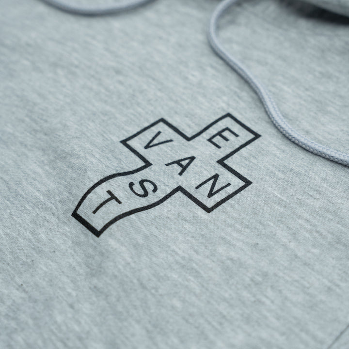 East Van Double Cross Hoodie - Grey