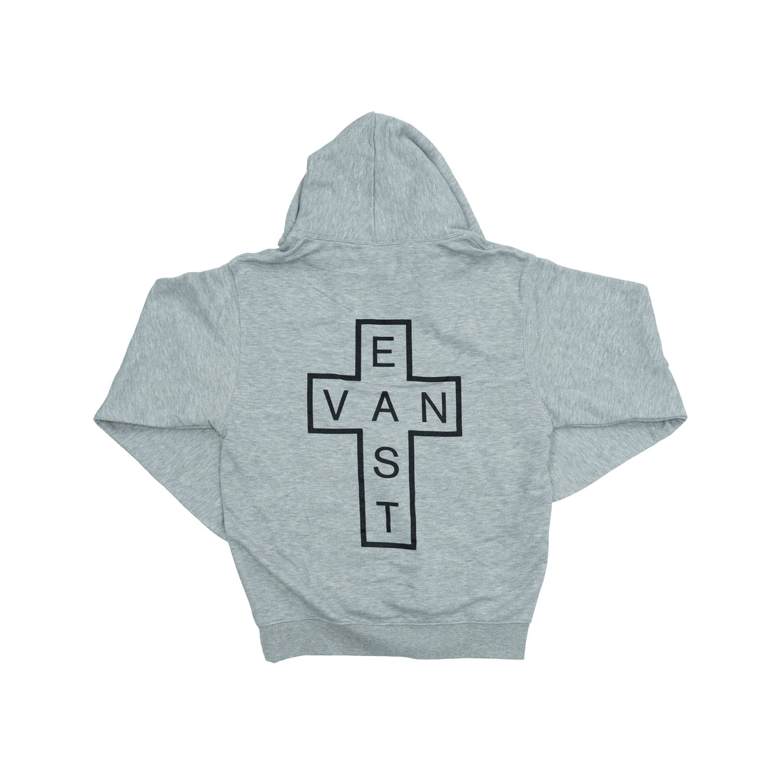 East Van Double Cross Hoodie - Grey