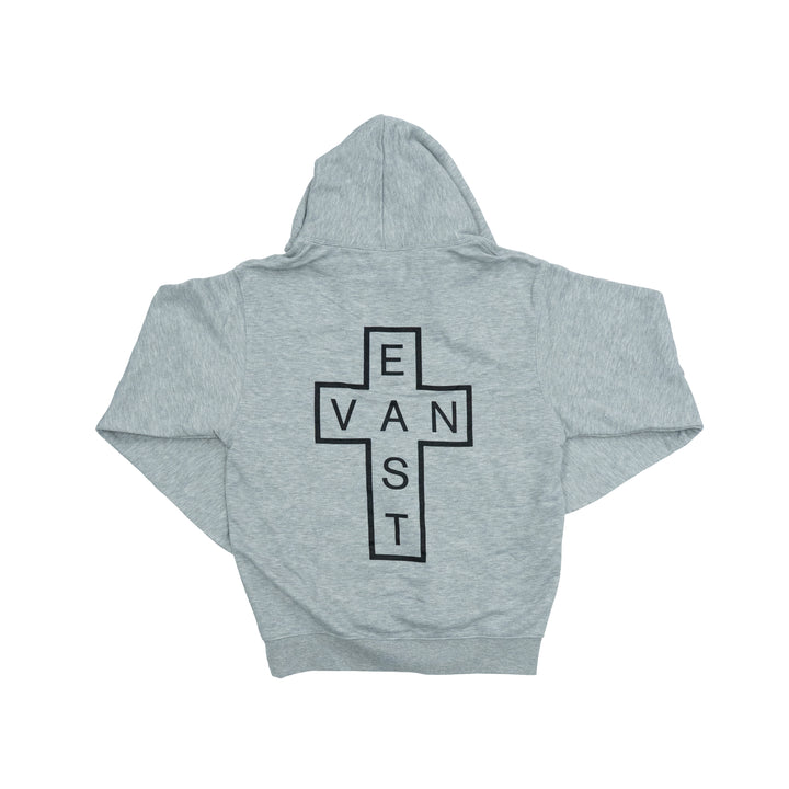 East Van Double Cross Hoodie - Grey