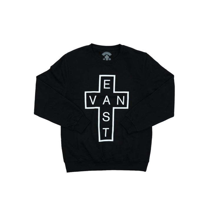 East Van Double Cross Crewneck - Black