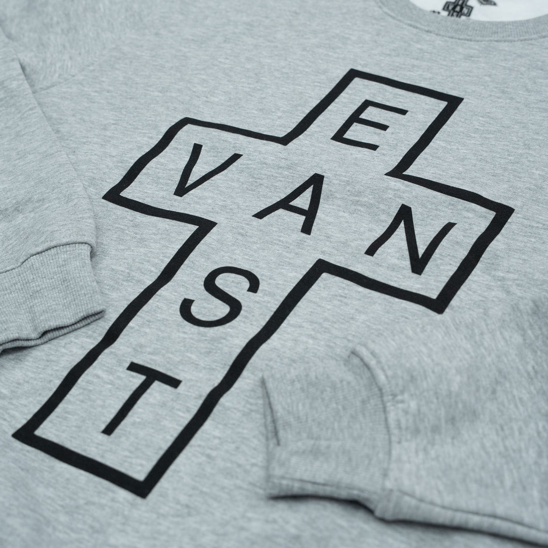 East Van Double Cross Crewneck - Grey