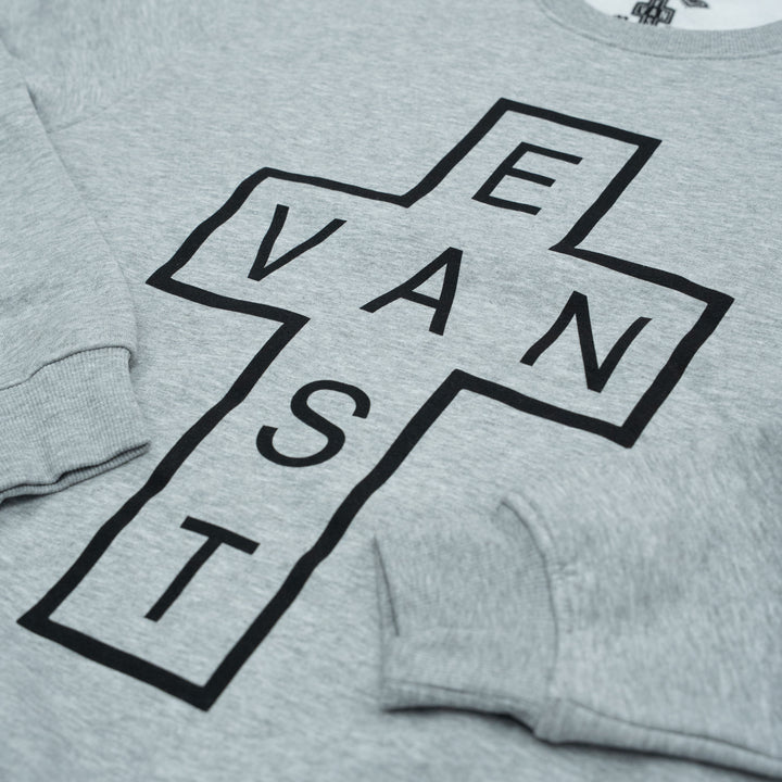 East Van Double Cross Crewneck - Grey