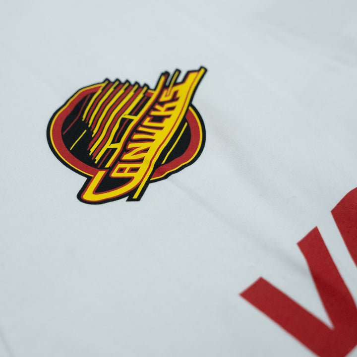 MITCHELL & NESS NHL CANUCKS GOOD RACING TEE - WHITE