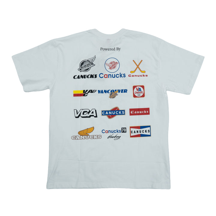 MITCHELL & NESS NHL CANUCKS GOOD RACING TEE - WHITE