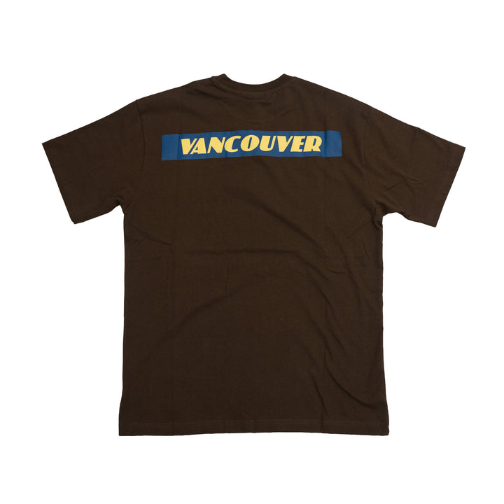 MITCHELL & NESS NHL CANUCKS JAPAN WINGS TEE - BROWN