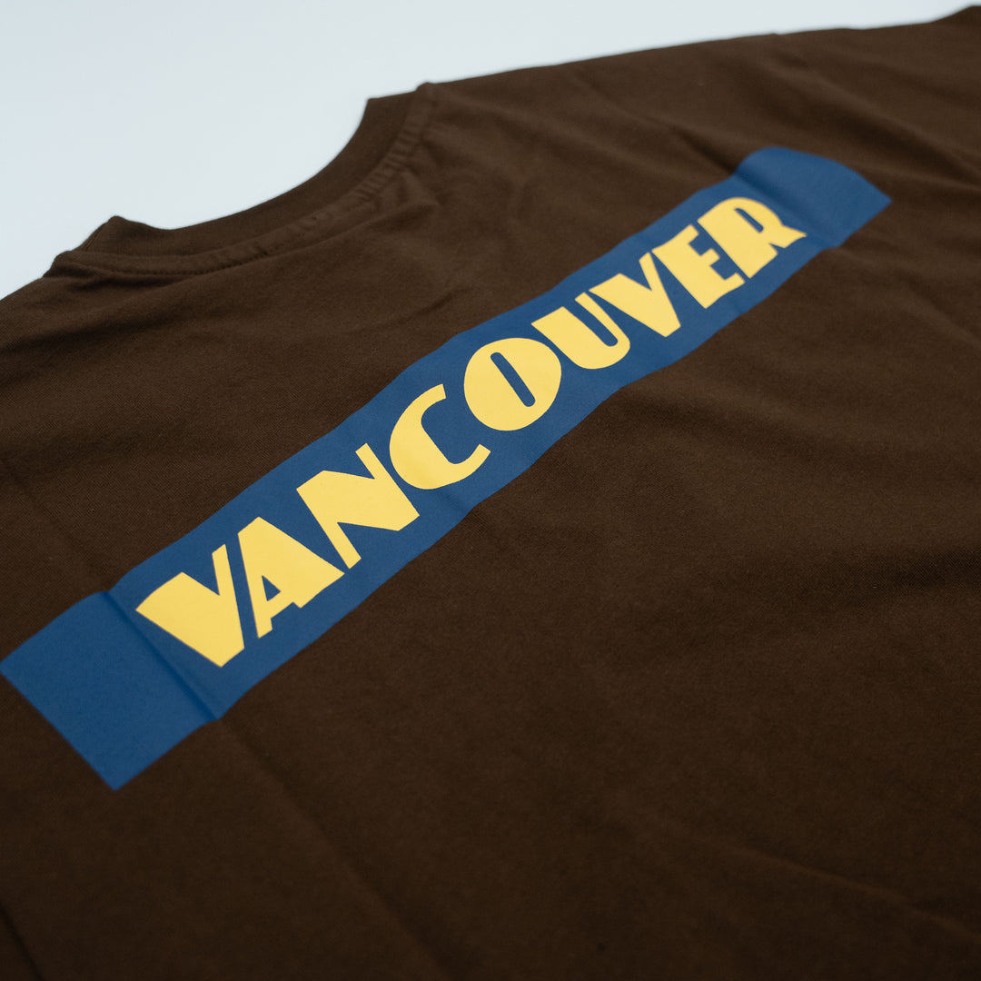 MITCHELL & NESS NHL CANUCKS JAPAN WINGS TEE - BROWN