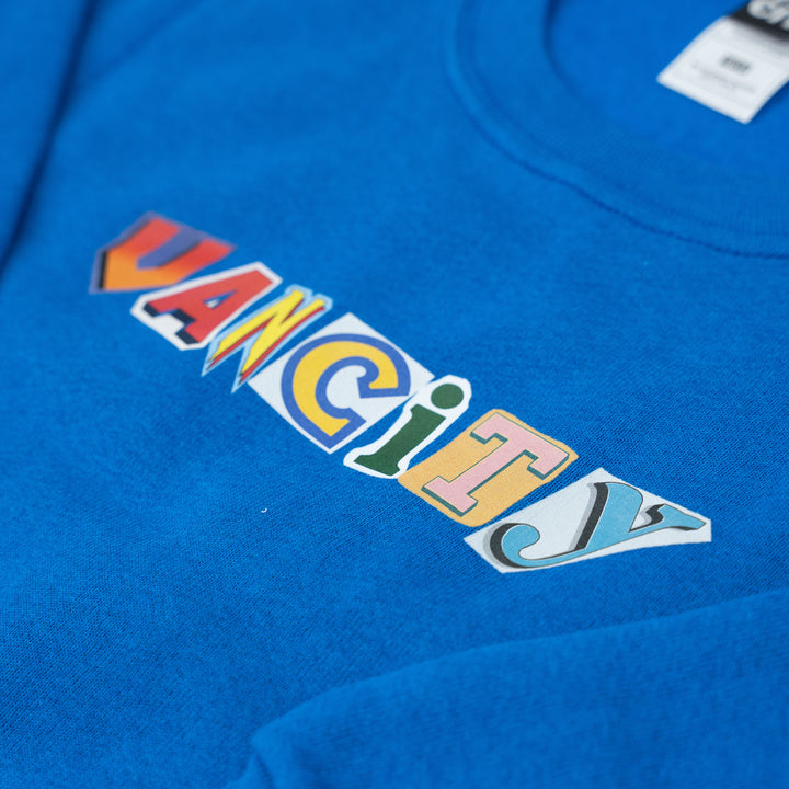 Youth Wild Style Crewneck - Royal Blue
