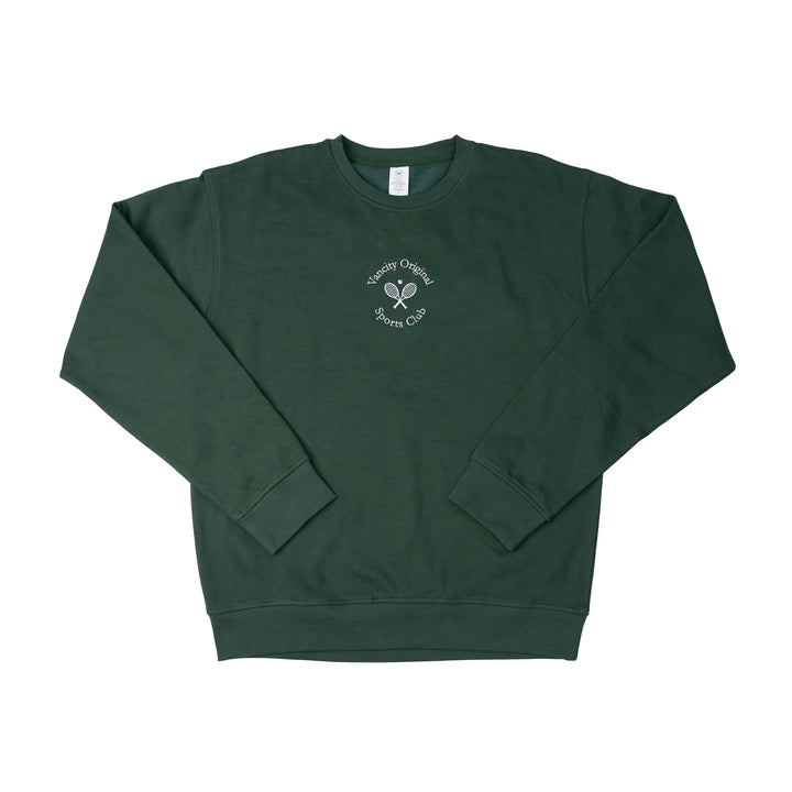 Vancity Sports Tennis Crewneck Sweatshirt - Forrest Green
