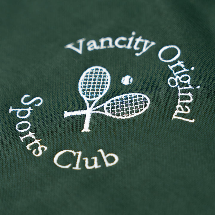 Vancity Sports Tennis Crewneck Sweatshirt - Forrest Green