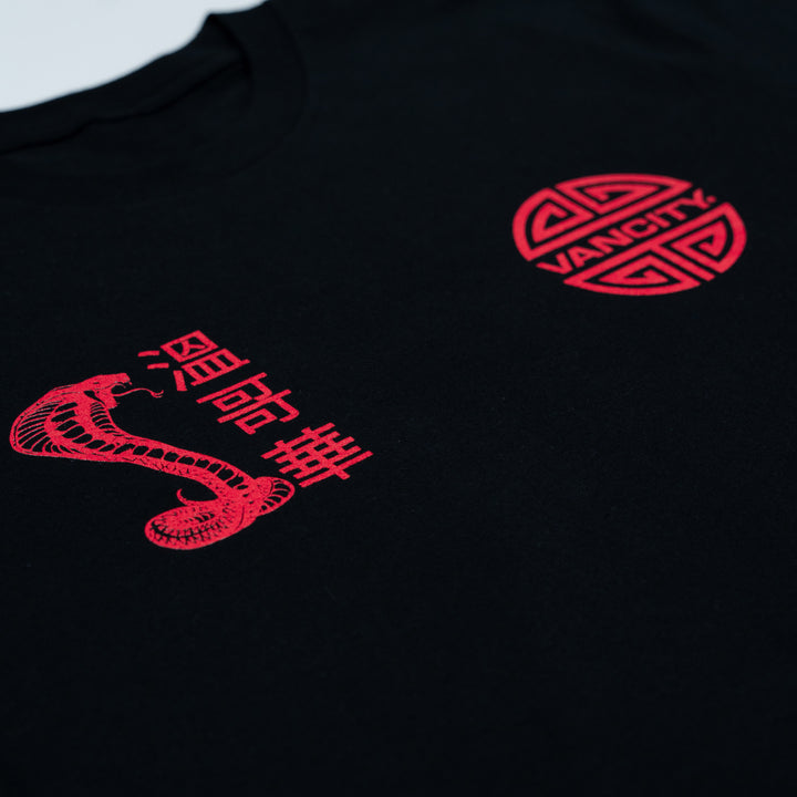 LUCKY SNAKE TEE - BLACK